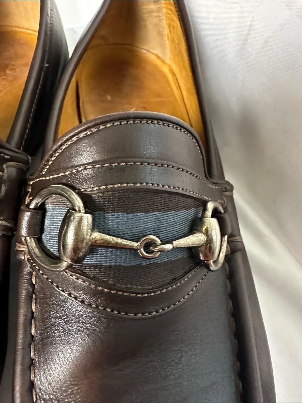 Gucci Horsebit Loafers Men’s 6D Dark Brown Leather Excellent